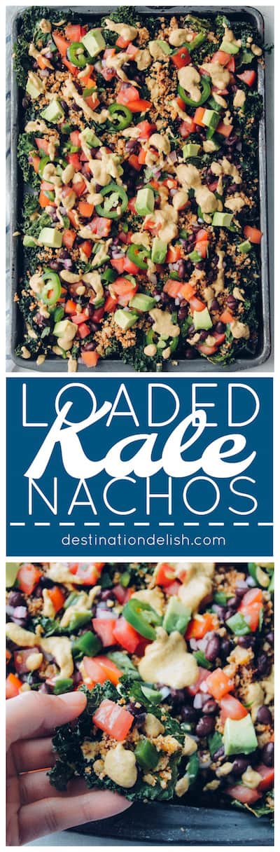 Loaded Kale Nachos - Destination Delish